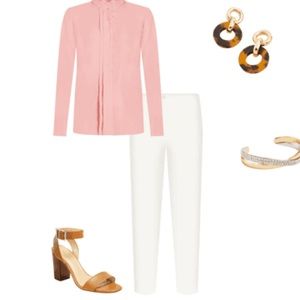 Ann Taylor pink blouse